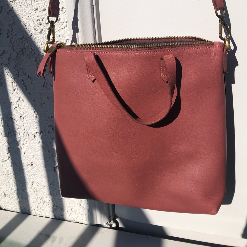 Madewell small zip top Transport tote